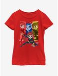 Marvel Black Widow Trio Youth Girls T-Shirt, RED, hi-res