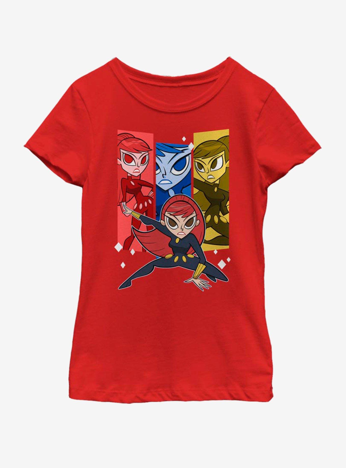 Marvel Black Widow Trio Youth Girls T-Shirt, , hi-res