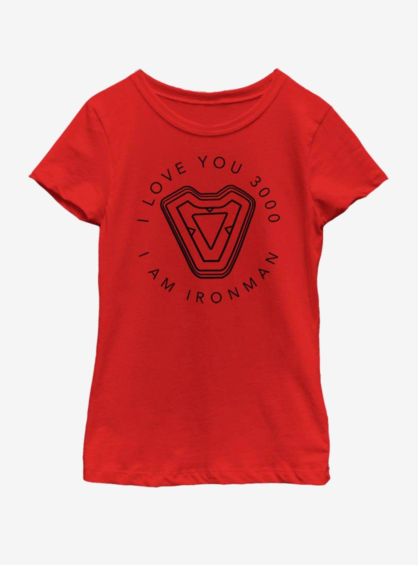 Marvel Avengers: Endgame Ironmans Heart Youth Girls T-Shirt, , hi-res