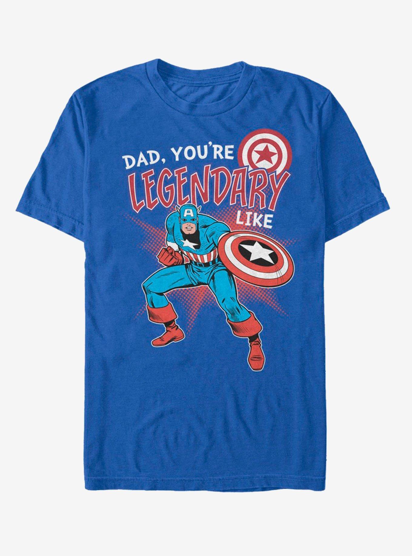 Marvel Captain America Legendary Like Dad T-Shirt, , hi-res