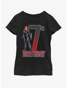 Marvel Black Widow 7th Bday Youth Girls T-Shirt, , hi-res