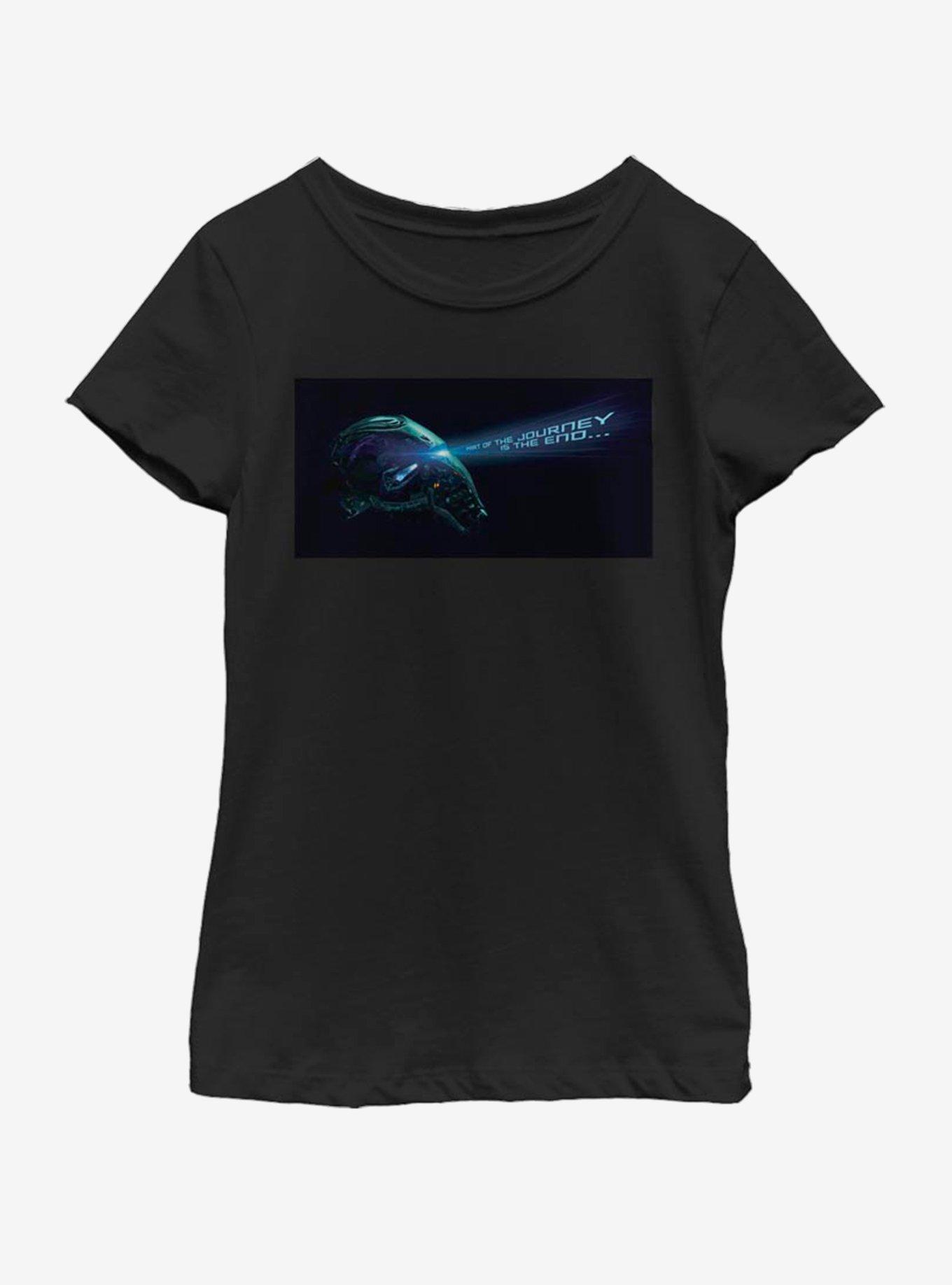 Marvel Avengers: Endgame Iron man Helmet Youth Girls T-Shirt, BLACK, hi-res