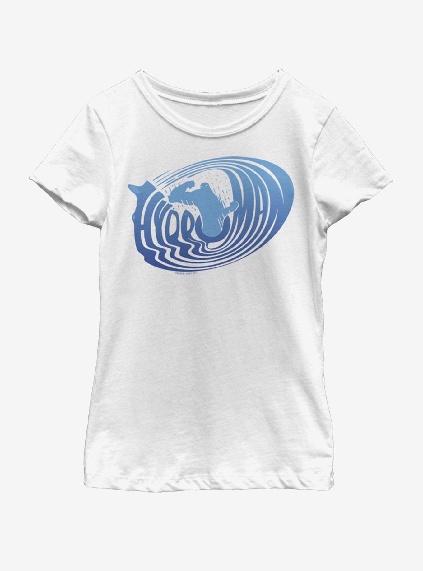 Marvel Spiderman Far From Home Hydro-Man Swirl Youth Girls T-Shirt, WHITE, hi-res