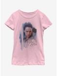 Star Wars Rey Paint Youth Girls T-Shirt, PINK, hi-res