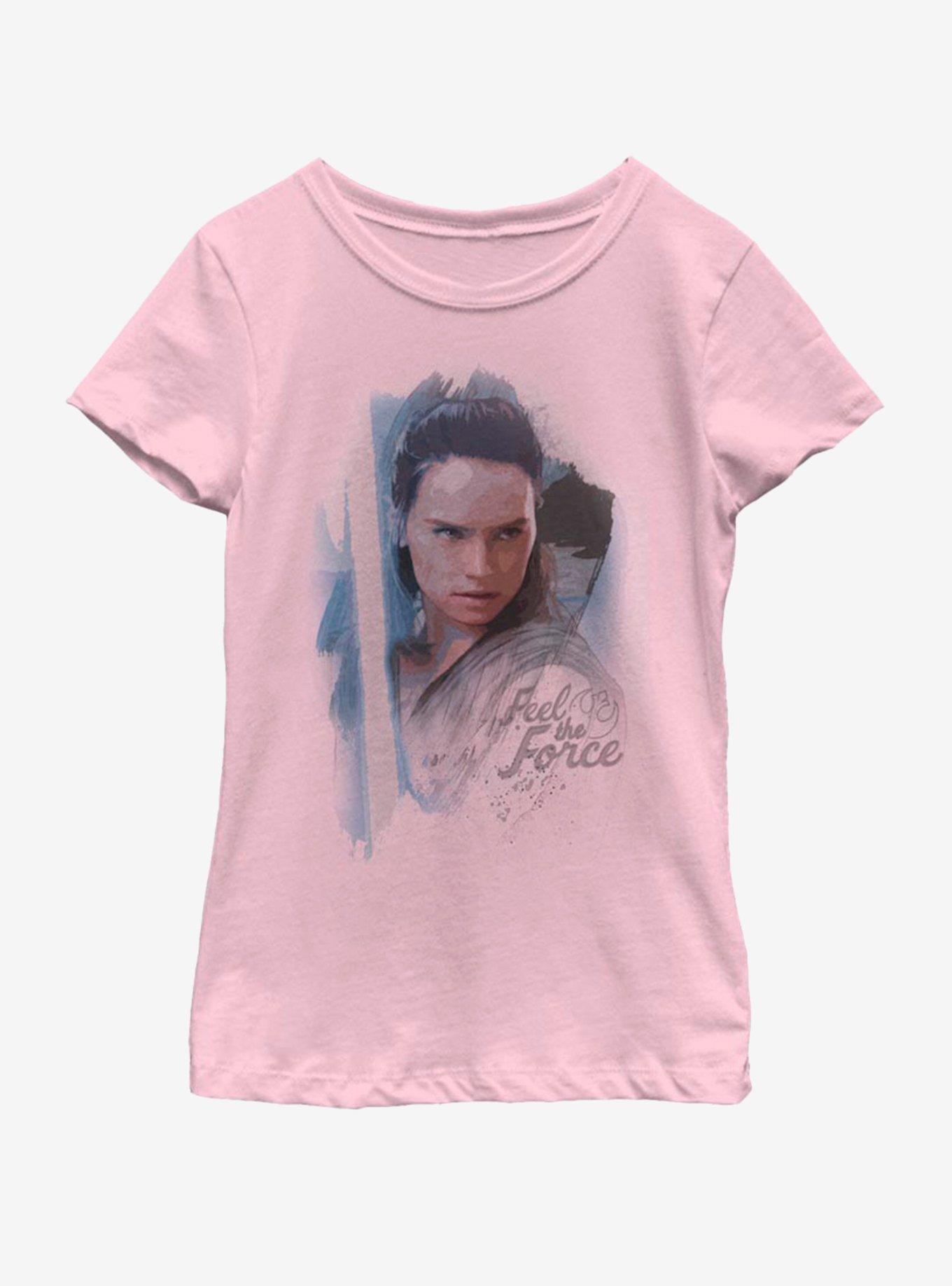Star Wars Rey Paint Youth Girls T-Shirt, , hi-res