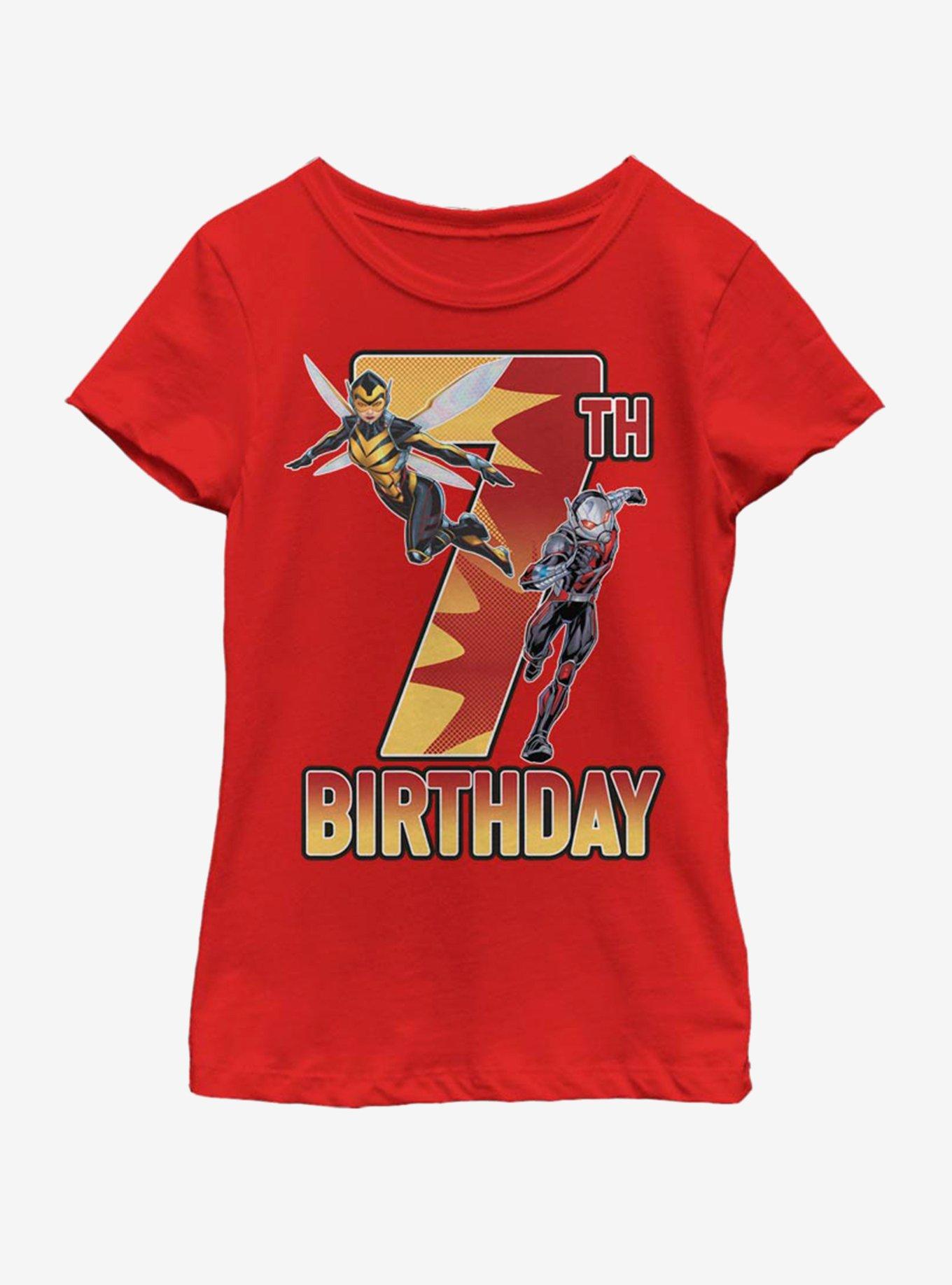 Marvel Antman Wasp Ant 7th Bday Youth Girls T-Shirt, , hi-res