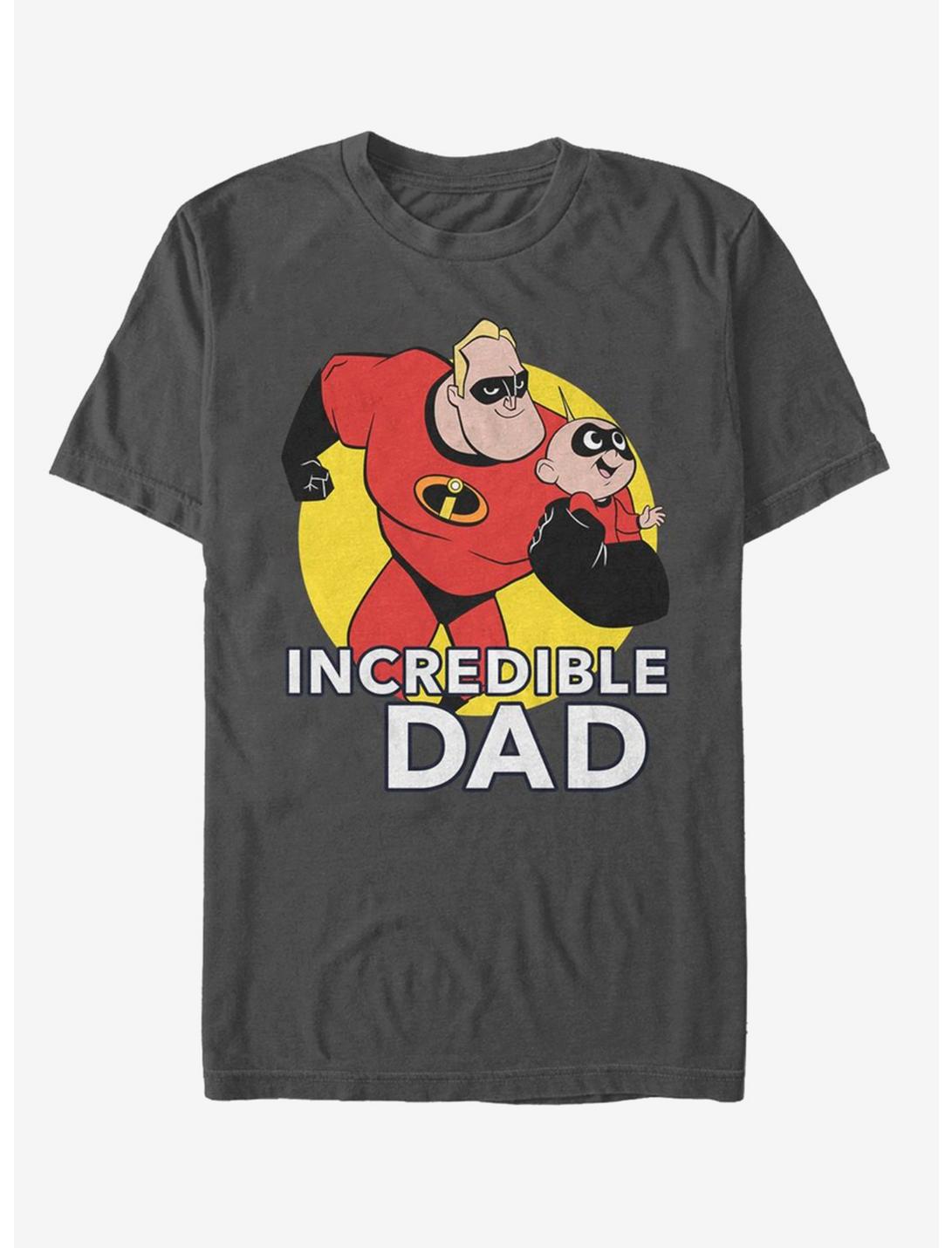 Disney Pixar Incredibles Best Father T-Shirt, CHARCOAL, hi-res