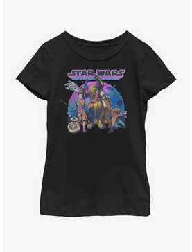 Star Wars Group Glow Youth Girls T-Shirt, , hi-res