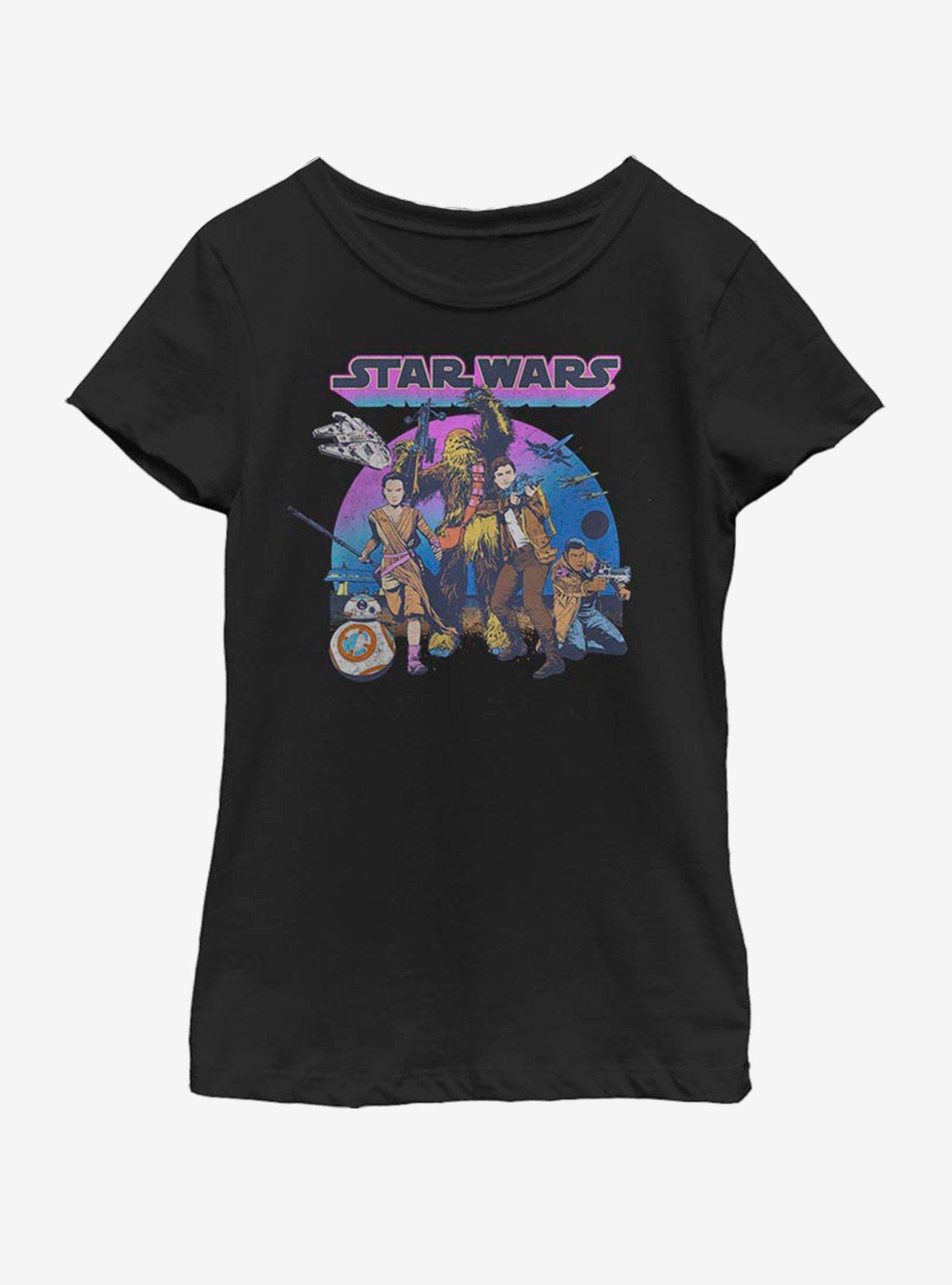 Star Wars Group Glow Youth Girls T-Shirt, , hi-res