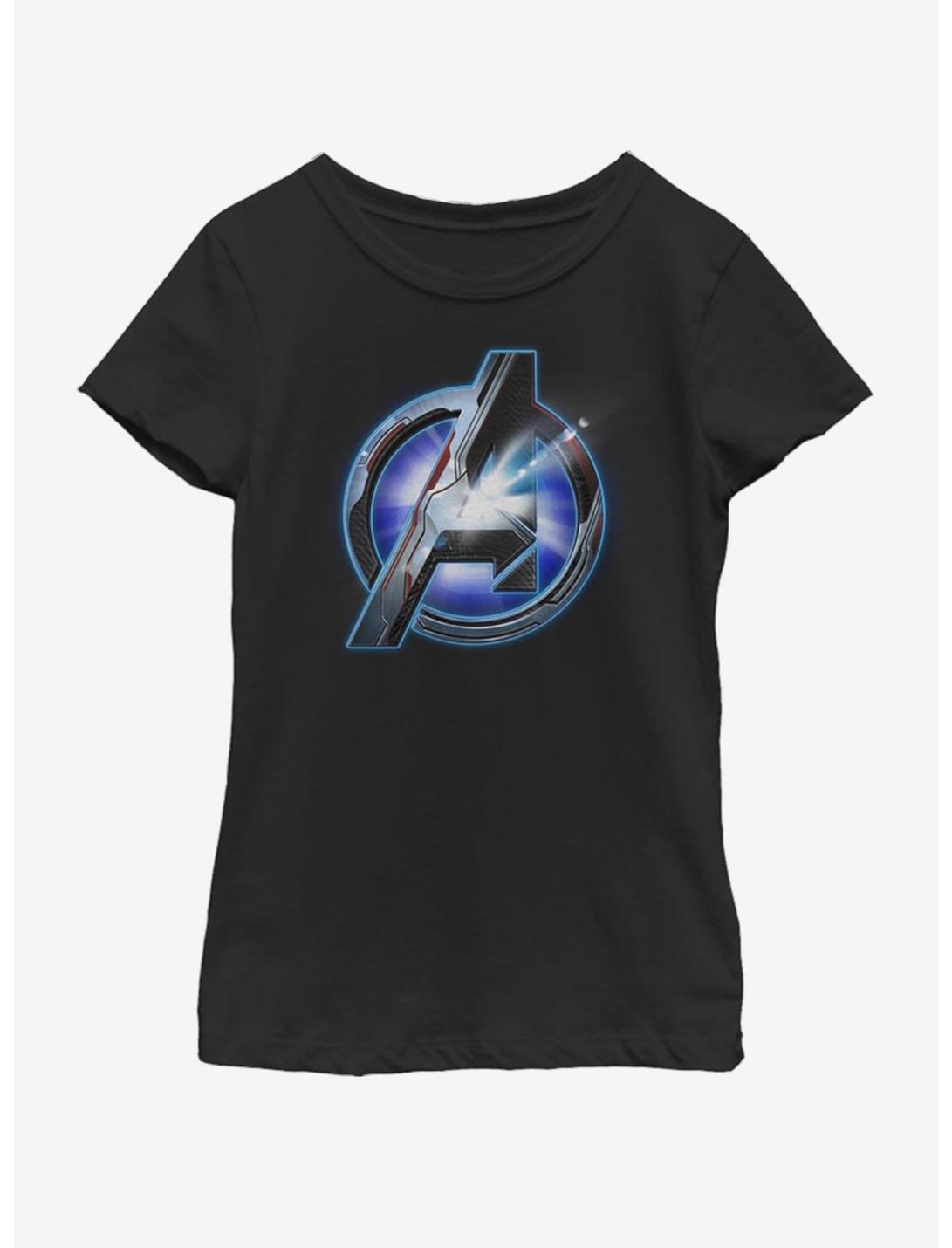 Marvel Avengers: Endgame Endgame logo Shine Youth Girls T-Shirt, BLACK, hi-res