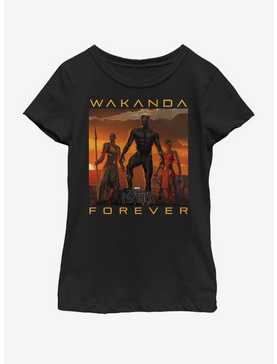 Marvel Black Panther Wakanda Forever Youth Girls T-Shirt, , hi-res