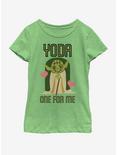 Star Wars Yoda One Youth Girls T-Shirt, GRN APPLE, hi-res