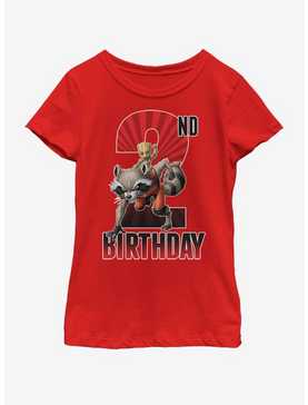 Marvel Guardians of the Galaxy Groot 2nd Bday Youth Girls T-Shirt, , hi-res