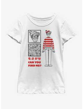 Where's Waldo? Japanese Text Youth Girls T-Shirt, , hi-res