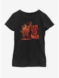 Marvel Spiderman Far From Home Molten Man Side Youth Girls T-Shirt, BLACK, hi-res