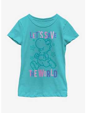 Nintendo Save The World Youth Girls T-Shirt, , hi-res