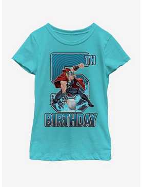 Marvel Thor 5th Bday Youth Girls T-Shirt, , hi-res