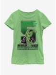 Marvel Hulk 5th Bday Youth Girls T-Shirt, GRN APPLE, hi-res