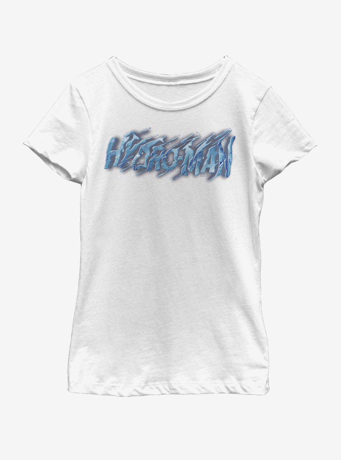 Marvel Spiderman Far From Home Hydro-Man Liquid Youth Girls T-Shirt, WHITE, hi-res