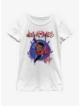 Marvel Spiderman Painted Miles Youth Girls T-Shirt, , hi-res