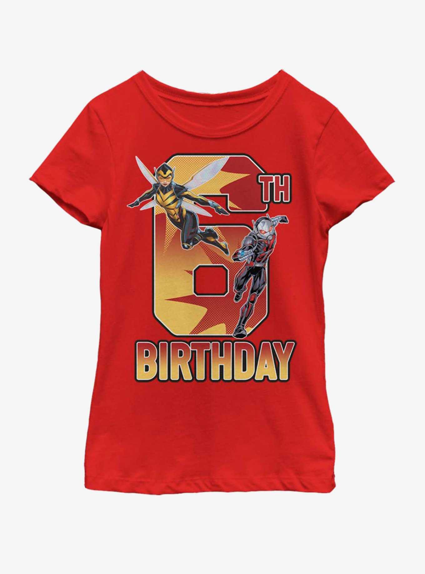 Marvel Antman Wasp Ant 6th Bday Youth Girls T-Shirt, , hi-res