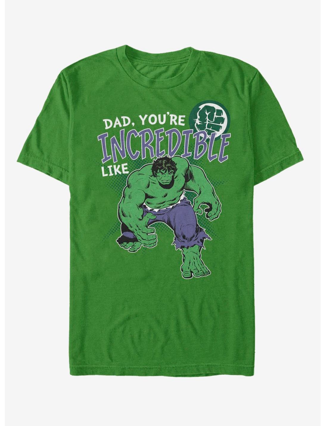 Marvel Hulk Incredible Like Dad T-Shirt, KELLY, hi-res