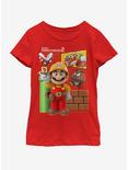 Nintendo Blue Prints Youth Girls T-Shirt, RED, hi-res