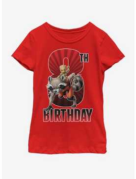 Marvel Guardians of the Galaxy Groot 8th Bday Youth Girls T-Shirt, , hi-res