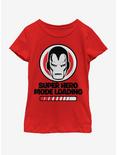 Marvel Ironman Loading Youth Girls T-Shirt, RED, hi-res