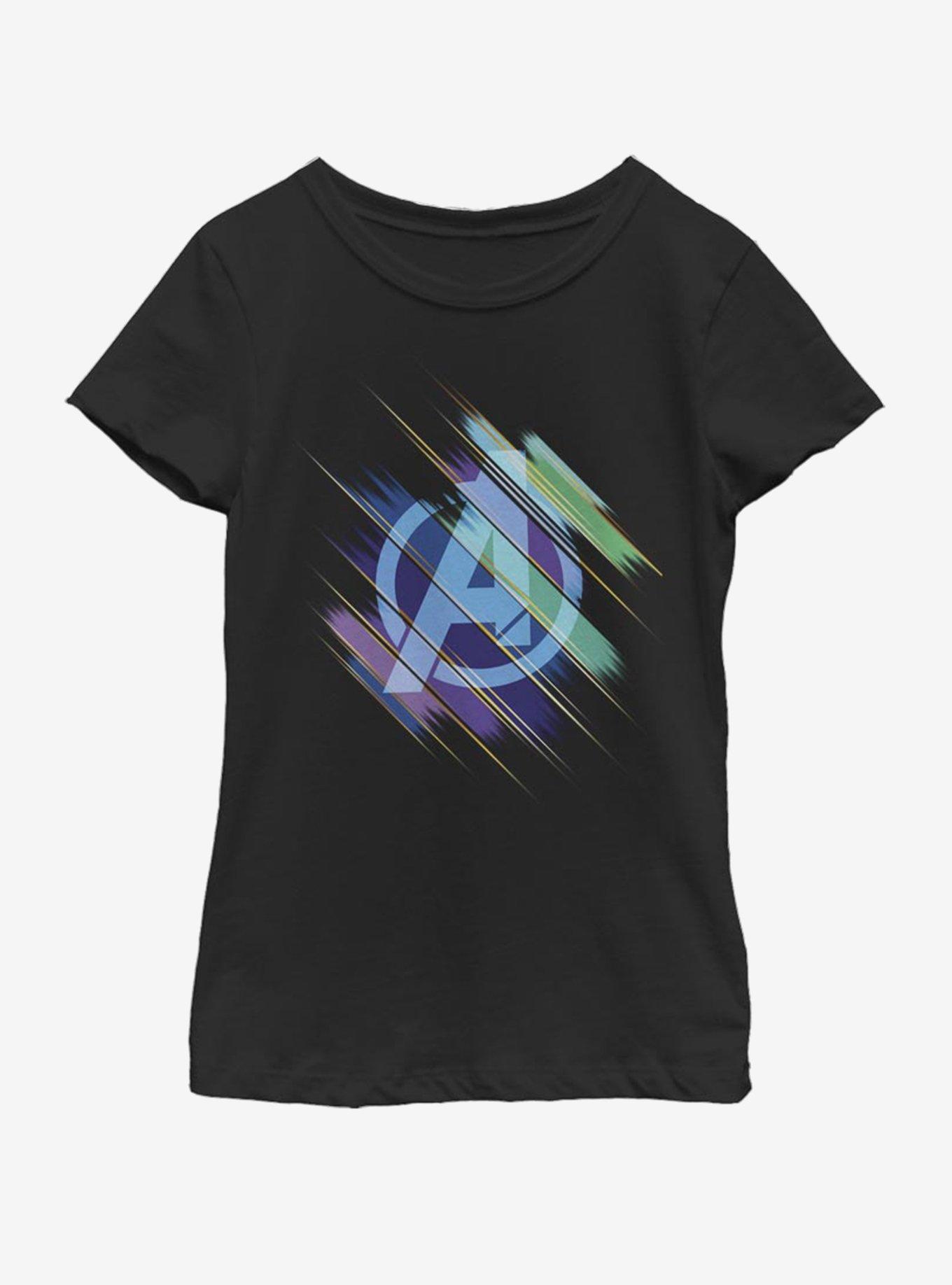 Marvel Avengers: Endgame Endgame Logo Swipe Youth Girls T-Shirt, , hi-res