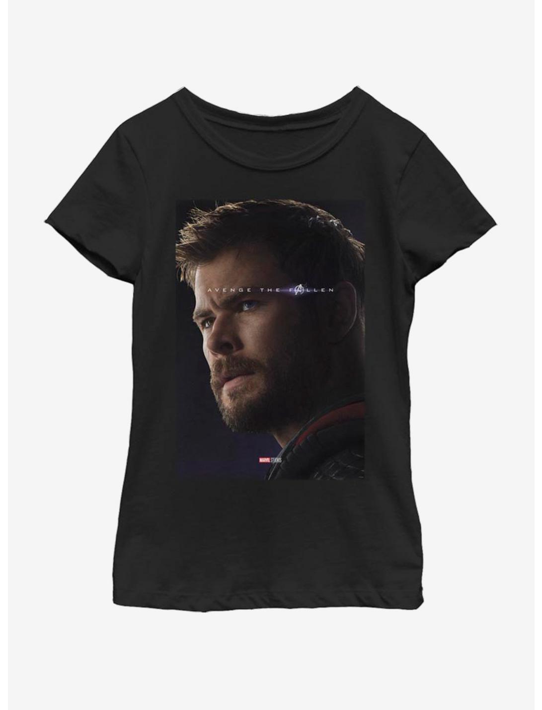 Marvel Avengers: Endgame Thor Youth Girls T-Shirt, BLACK, hi-res