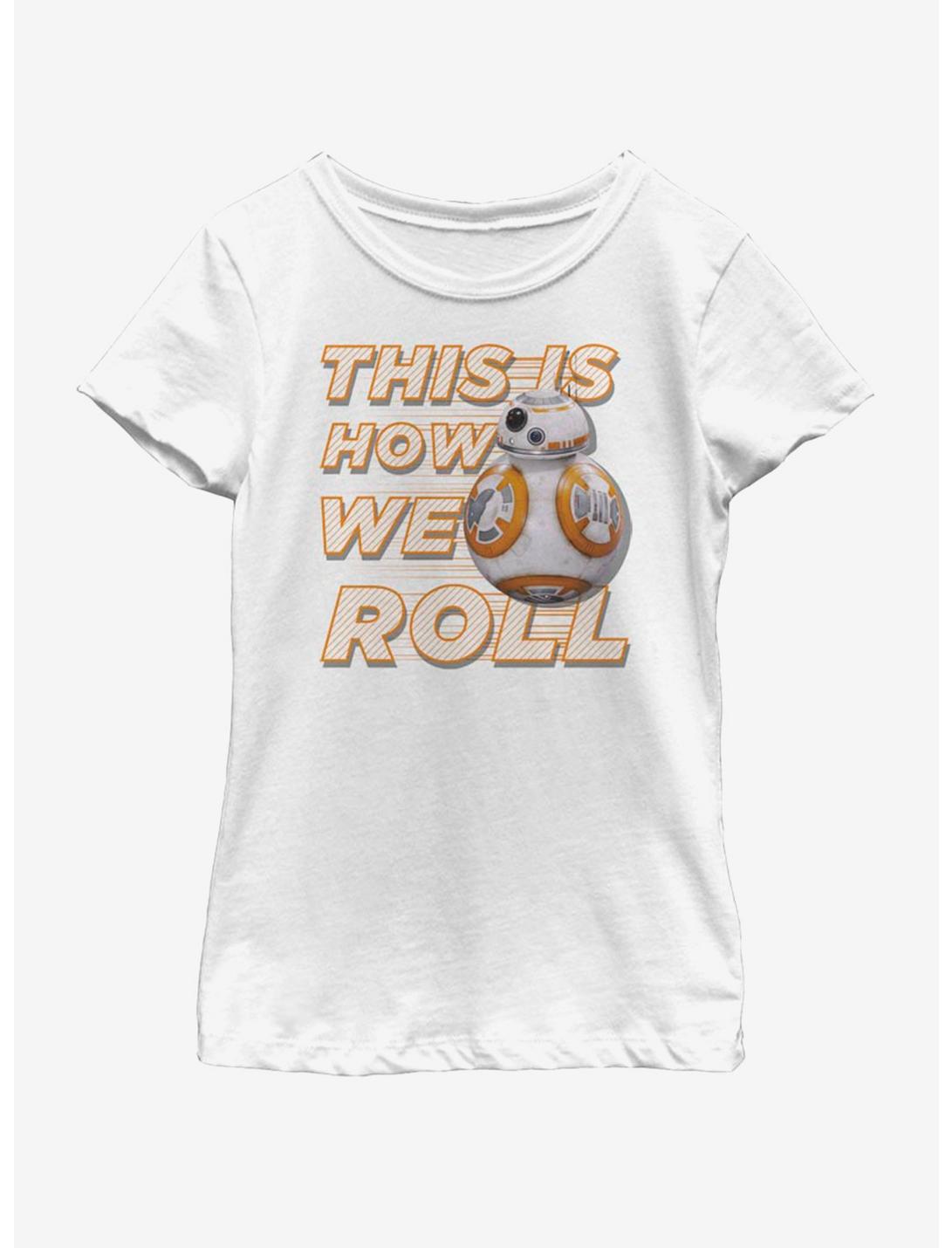 Star Wars This Is How We Roll Back Youth Girls T-Shirt, WHITE, hi-res