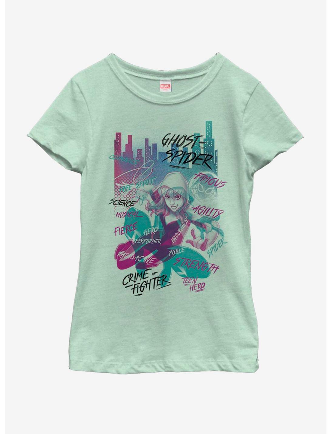 Marvel Gwen City Youth Girls T-Shirt, MINT, hi-res