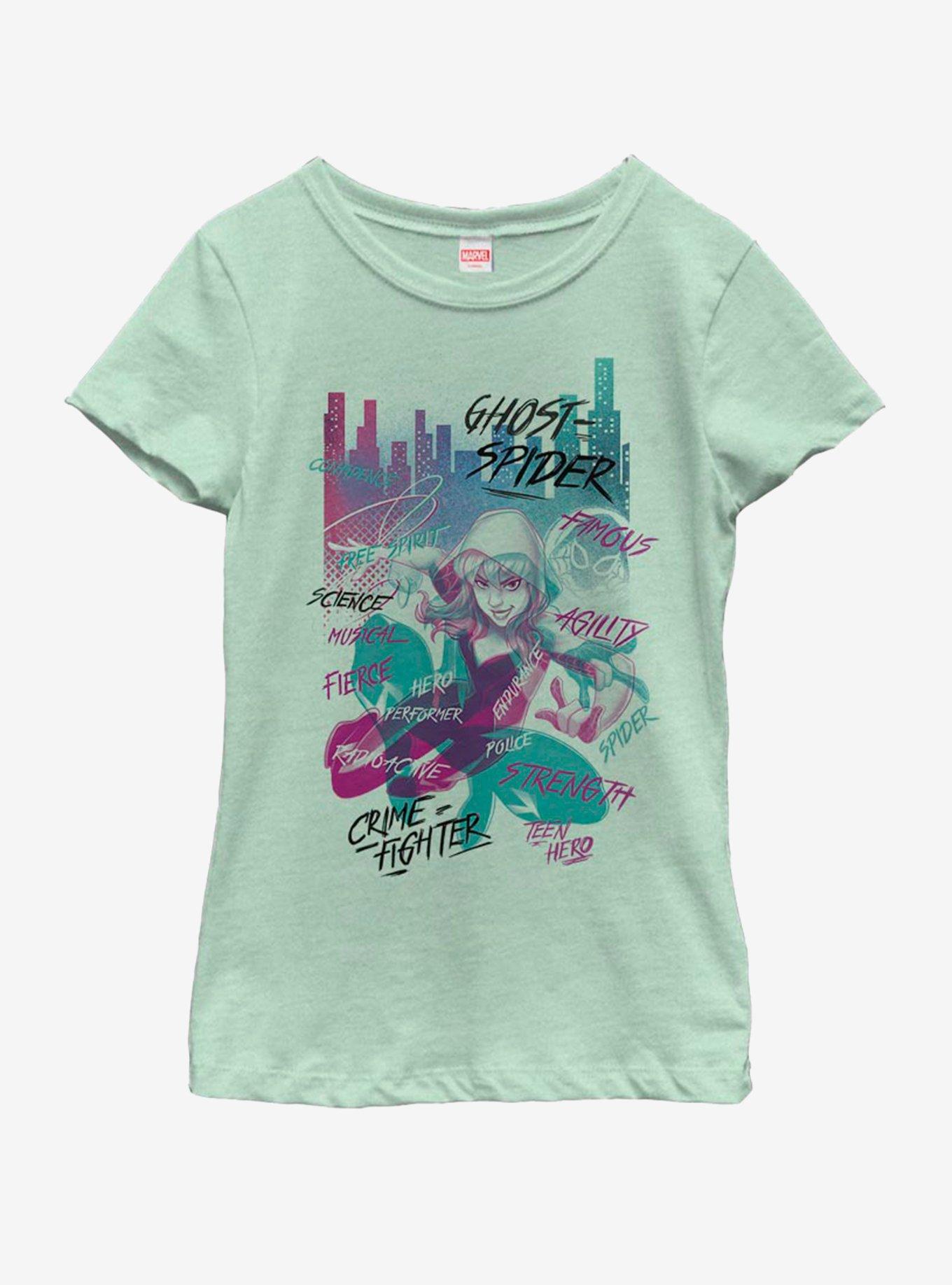 Marvel Gwen City Youth Girls T-Shirt, MINT, hi-res