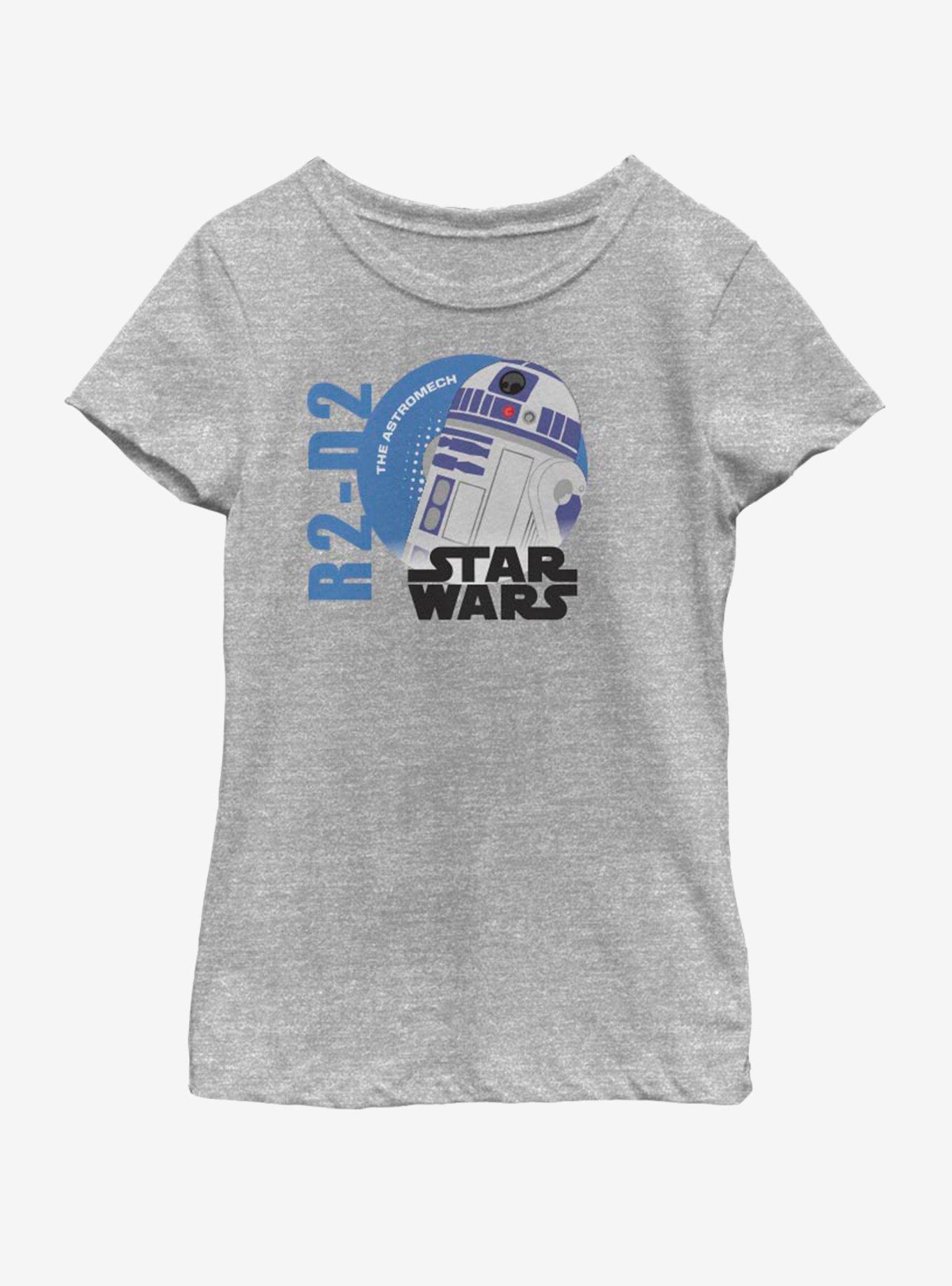 Star Wars R2 Sun Youth Girls T-Shirt, ATH HTR, hi-res