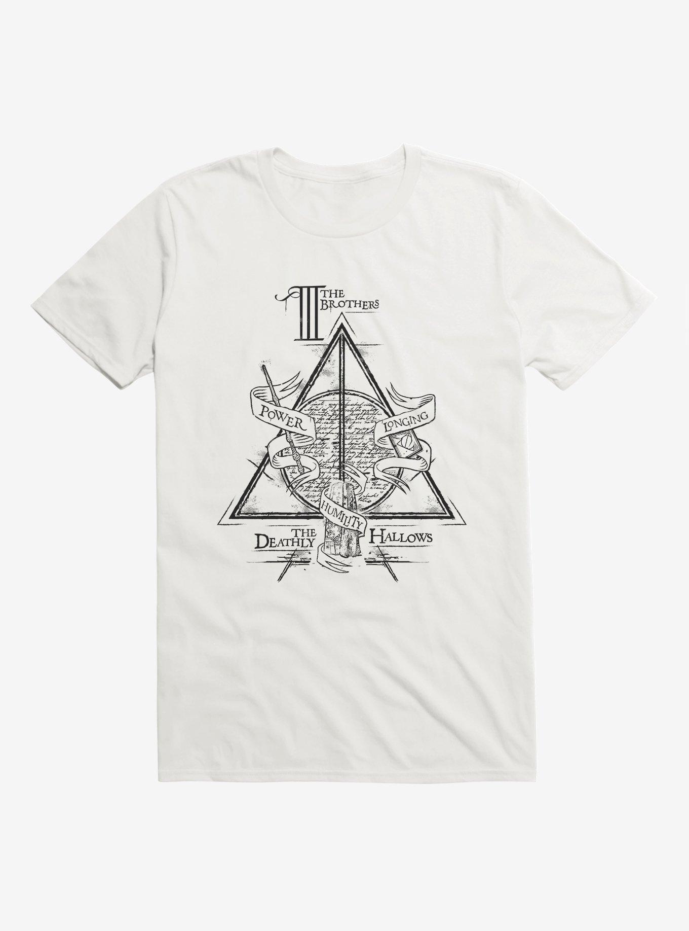 Harry Potter Deathly Hallows Three Brothers T-Shirt, WHITE, hi-res