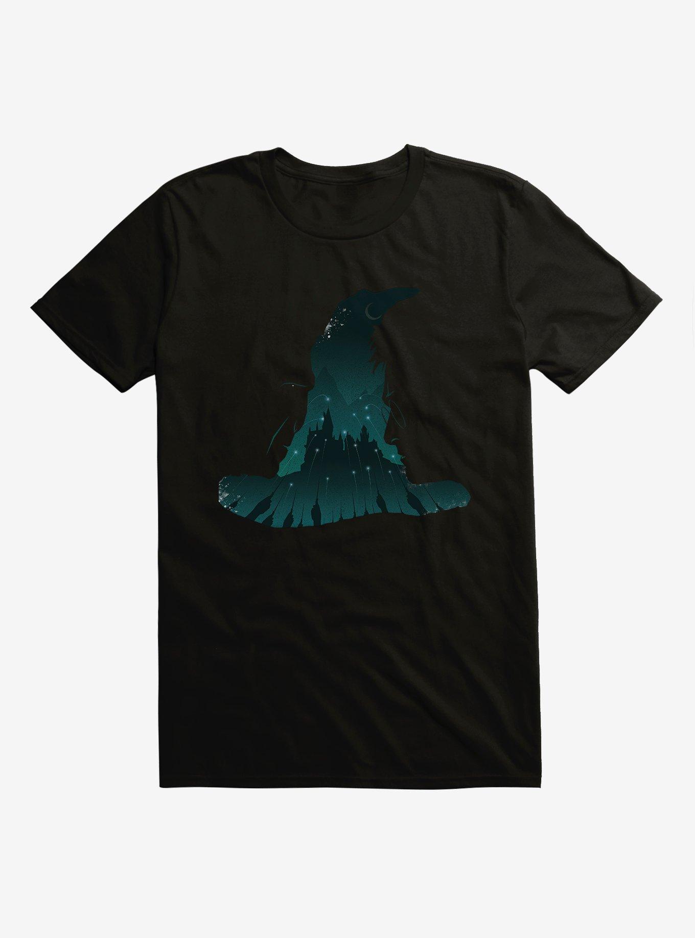 Harry Potter Sorting Hat Silhouette T-Shirt, BLACK, hi-res