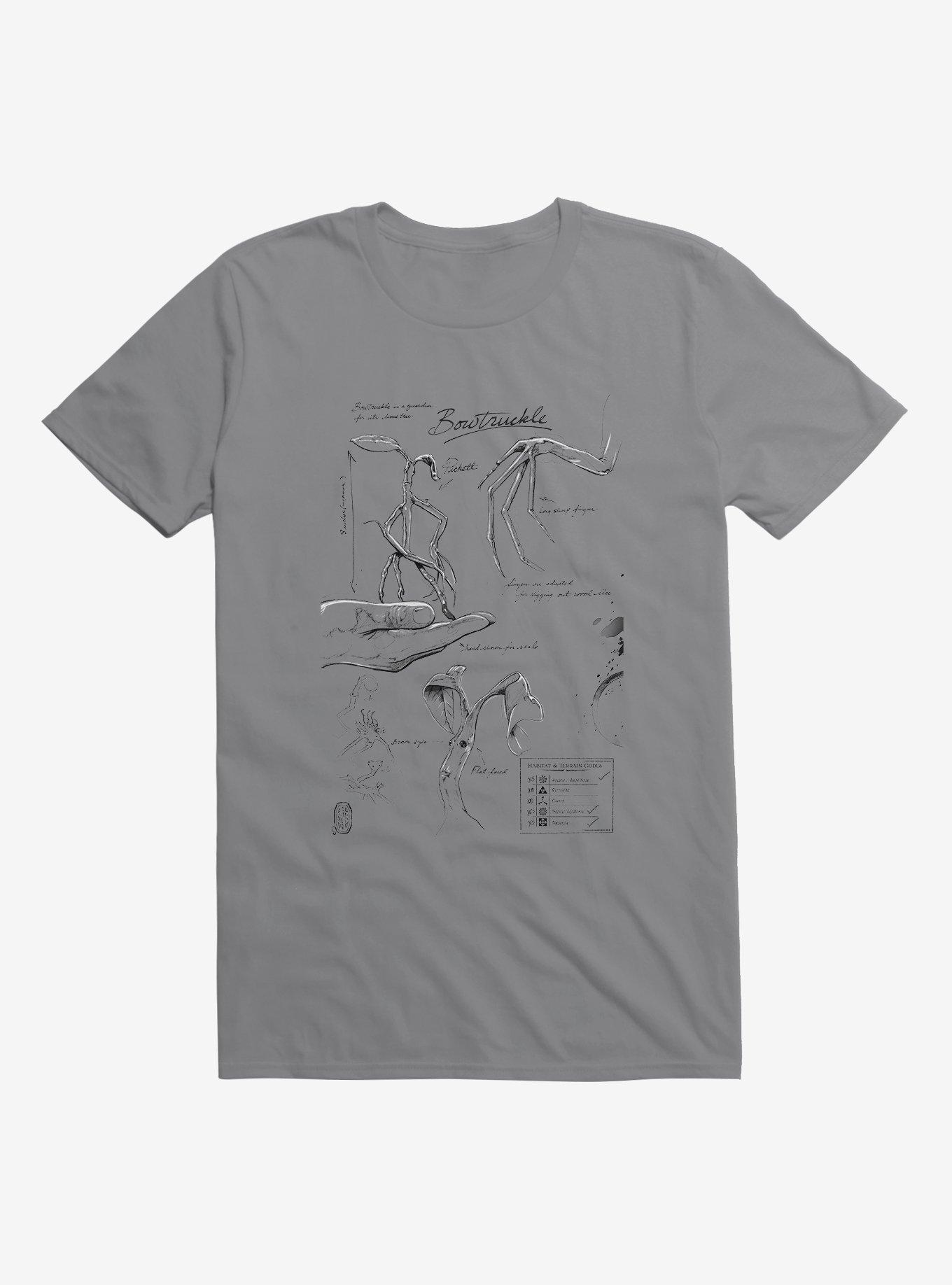 Fantastic Beasts Bowtruckle Sketches T-Shirt, , hi-res
