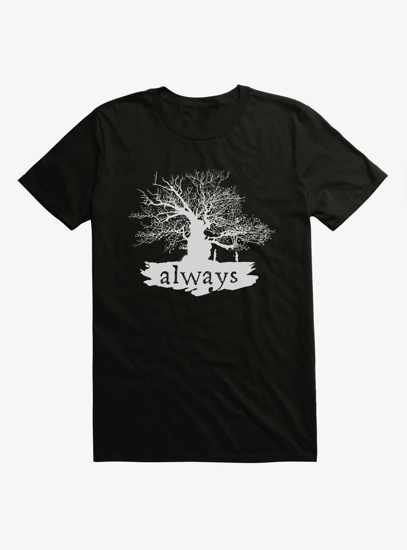 Harry Potter Always Tree Black T-Shirt, , hi-res