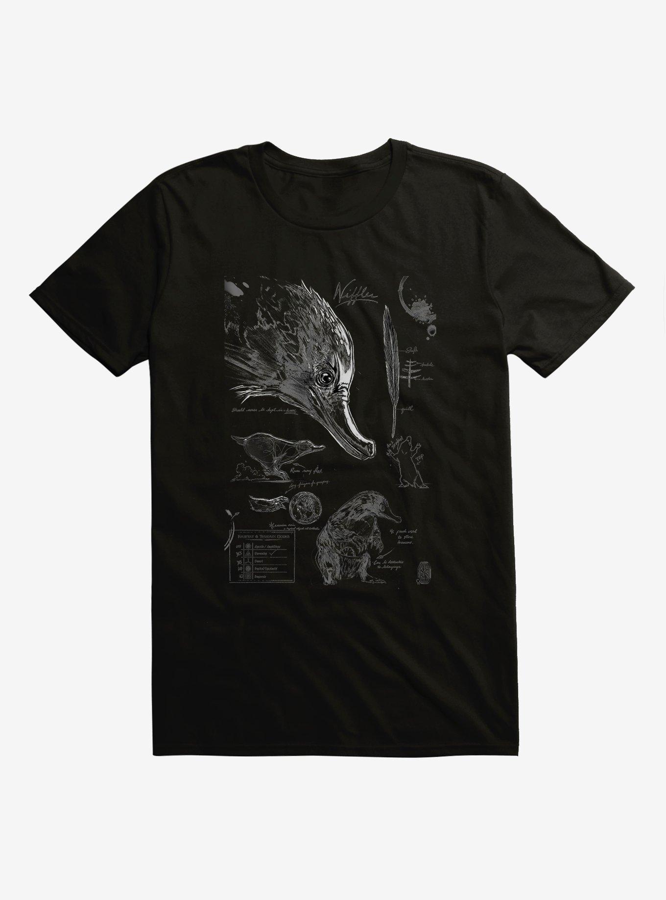 Fantastic Beasts Niffler Sketches T-Shirt, , hi-res
