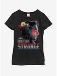 Marvel Avengers Infinity War Dr Strange Sil Youth Girls T-Shirt, BLACK, hi-res