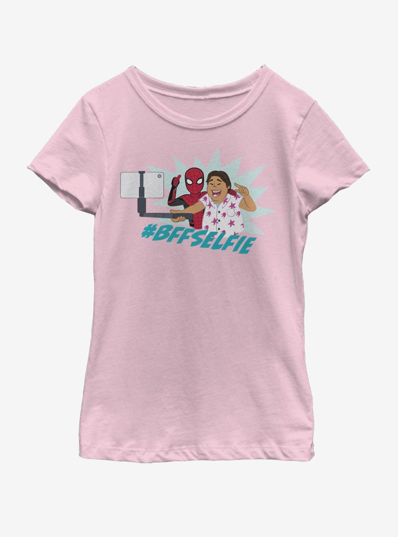 Marvel Spiderman Far From Home Spiderman Selfie Youth Girls T-Shirt, , hi-res