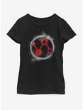 Marvel Avengers: Endgame Ant Man Spray Logo Youth Girls T-Shirt, BLACK, hi-res