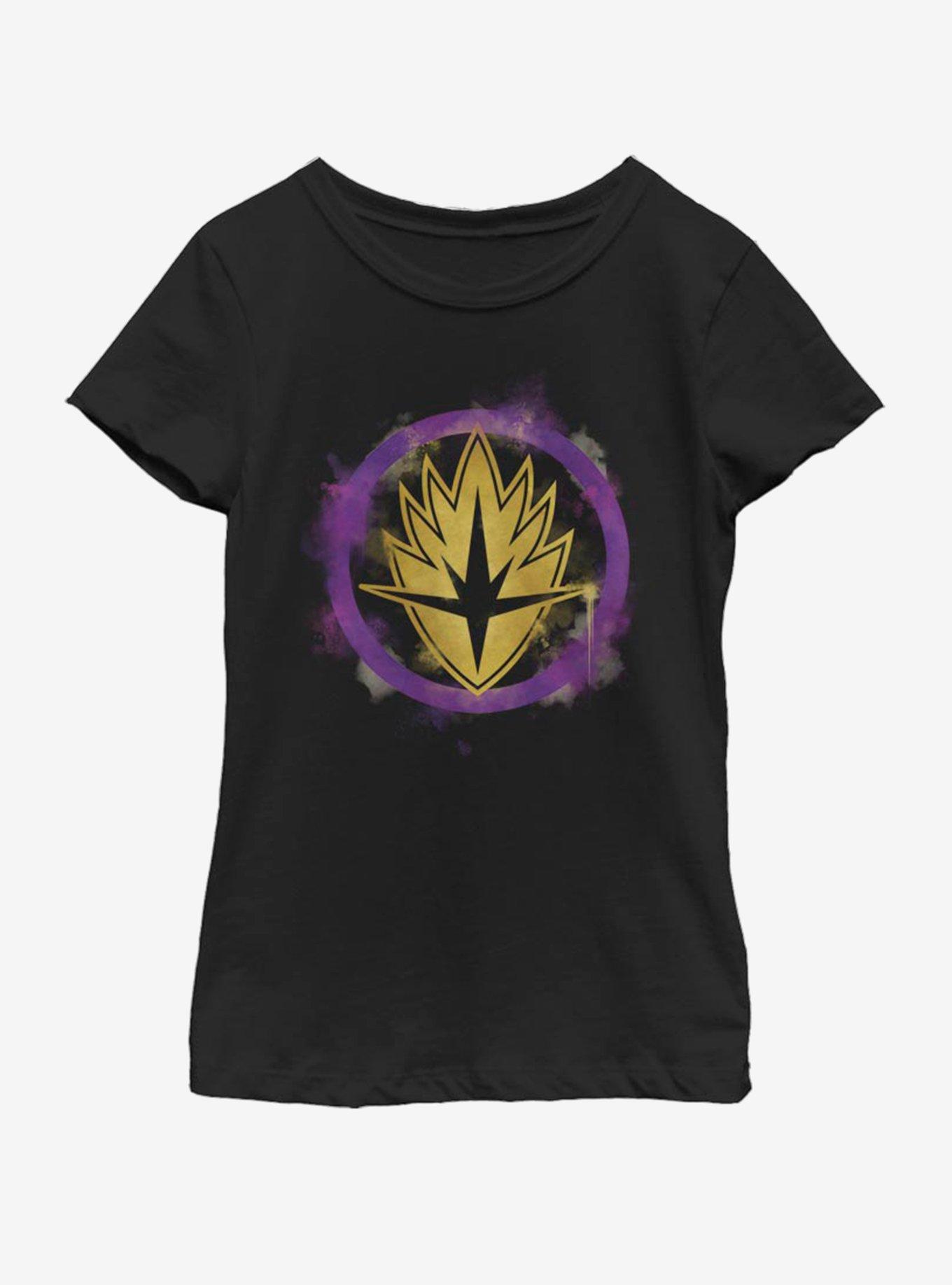 Marvel Avengers: Endgame Guardians Spray Logo Youth Girls T-Shirt, , hi-res