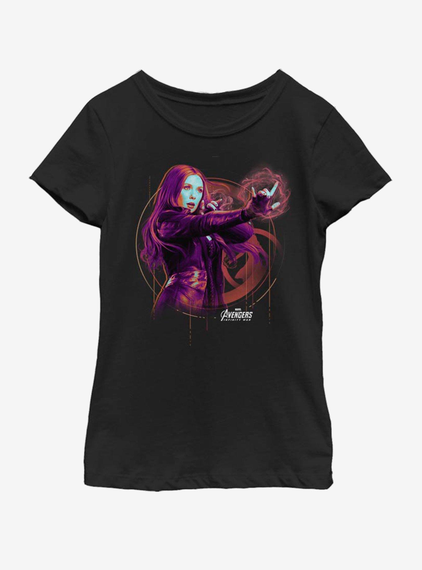 Marvel Avengers: Endgame Scarlet Witch Tech Youth Girls T-Shirt, , hi-res