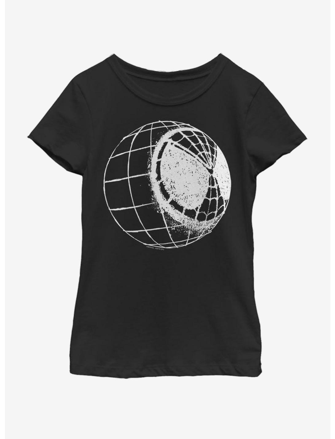Marvel Spiderman Far From Home Spider-Man Globe Youth Girls T-Shirt, BLACK, hi-res