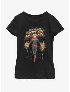 Marvel Captain Marvel Mighty Cap M Youth Girls T-Shirt, , hi-res
