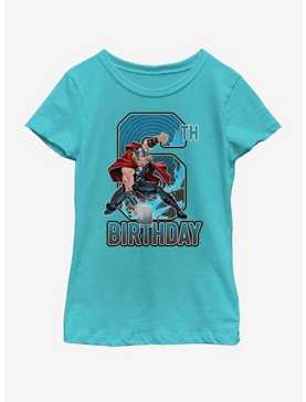 Marvel Thor 6th Bday Youth Girls T-Shirt, , hi-res