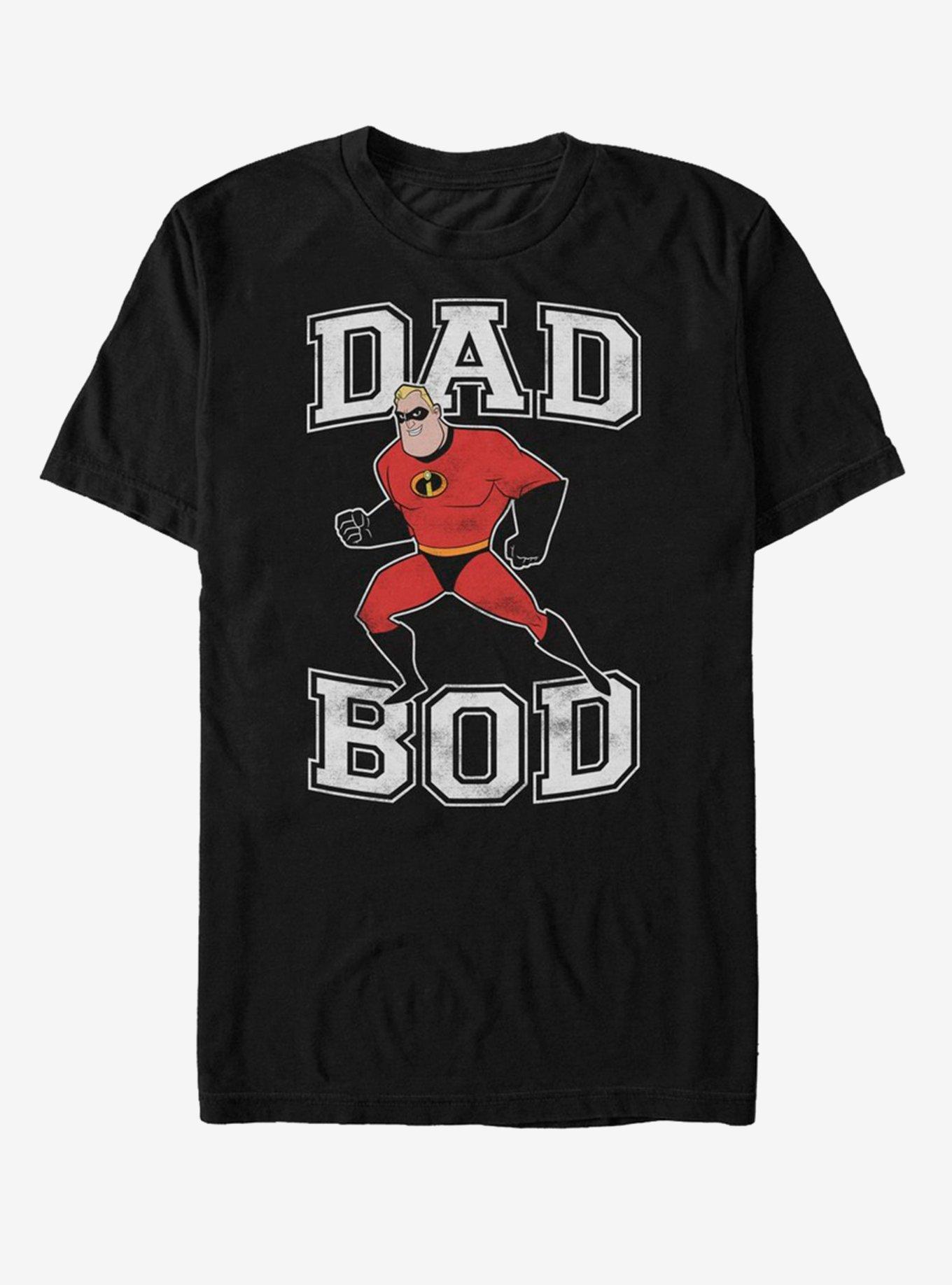 Disney Pixar Incredibles Dad Bod T-Shirt, BLACK, hi-res