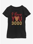 Marvel Avengers: Endgame 3000 Arc Reactor Youth Girls T-Shirt, BLACK, hi-res